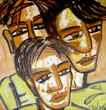 Trio 2009 | 150x150 cm | Rolant de Beer