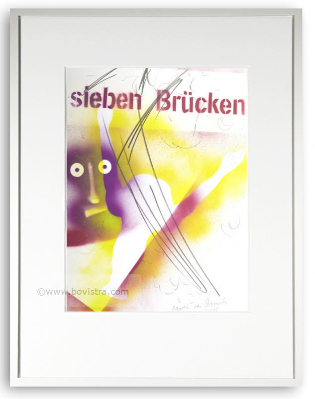 "Sieben, Brücken, 2018" | Zeichnung | 2019 | Martin von Ostrowski