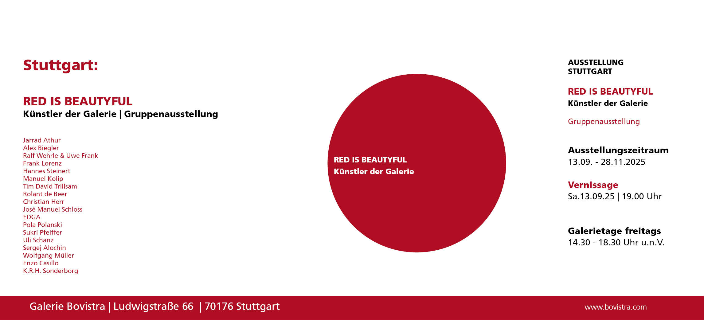 Aktuelle Ausstellung in Stuttgart