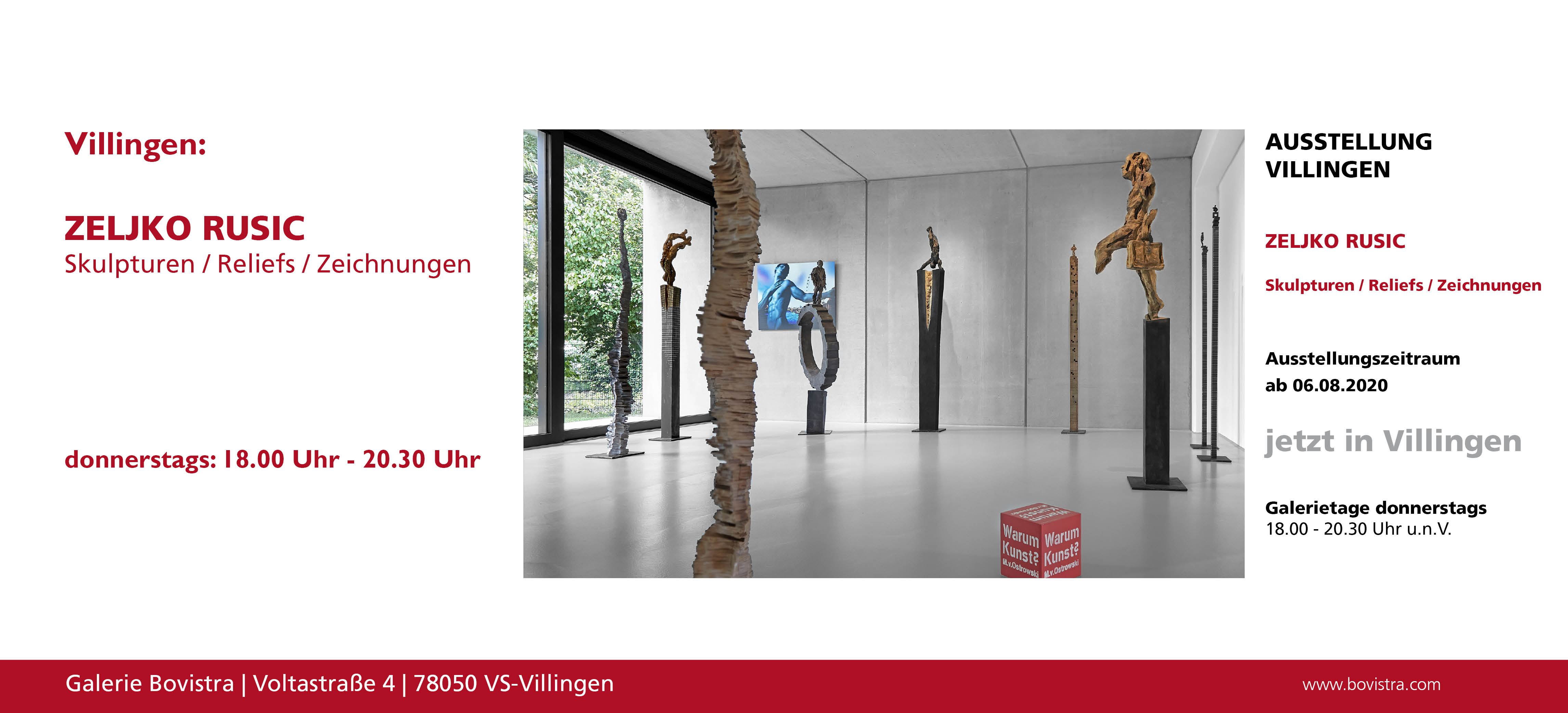 Ausstellung Zelko Rusic 2020 / 2021 Villingen