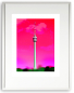 Preview: Stuttgart Fernsehturm - Pink | 15x20  | Ralf Wehrle und Uwe Frank Stuttgart Fernsehturm - Pink | 15x20  | Ralf Wehrle und Uwe Frank gerahmt 24x30 cm | Fine-Art-Print | Foto-Grafik | mit Passepartout und Holzrahmen weiss oder schwarz. 2026, Auflage 50, sig