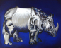 Preview: Rhinozeros | FineArtPrint | 28x35 cm | 2018 | Badia Azabo gerahmt mit Passepartout und weissem oder schwarzem Holzrahmen. 40x50 cm