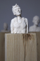 Mobile Preview: Skulptur 6 aus Ton auf Eiche Stele | Frank Lorenz