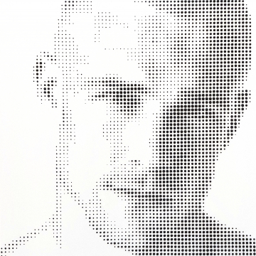 "Ohne Titel" Face No3 | 2026 | Jarrad Arthur Mischtechnik auf Leinwand 60x60cm