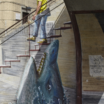 ONE DAY | MAILAND No46 | Ralf Wehrle und Uwe Frank Fine - Art - Print  16,5 cm x 16,5 cm | gerahmt 30 x 30 cm  Auflage 15 | signiert