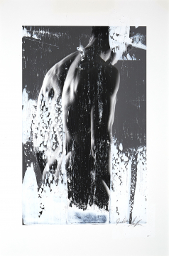 overpainted 2024  No6 | Ralf Wehrle und Uwe Frank Fotografie mit Mischtechnik, Unikat signiert, ca. 40x60 cm
