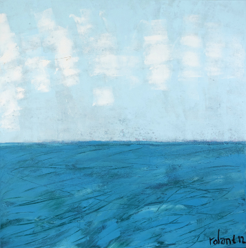"Seascape" 2012 | Rolant de Beer 140x140cm Acryl auf Leinwand