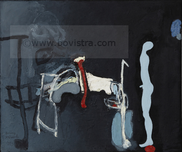 Jünglingsfigur 2 | 1993 | Hannes Steinert  50x60 cm | Öl auf Leinwand