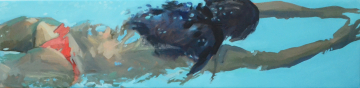 "Mermaids 3" | 39x160cm | Alex Biegler | Öl auf Leinwand