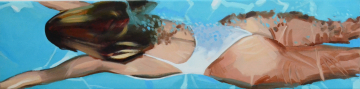 "Mermaids 4" | 39x160cm | Alex Biegler | Öl auf Leinwand