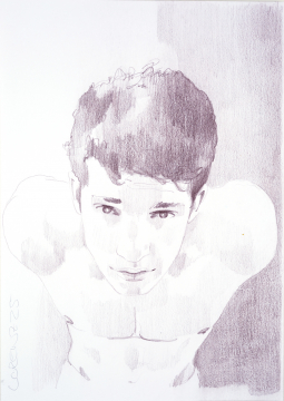 Nr.458_A4 | 2025 | Frank Lorenz | Original ca. 20x29 | gerahmt 50x40cm mit weissem oder schwarzem Holzrahmen und weissem Passepartout Buntstift - Bleistift | Mischtechnik auf Papier