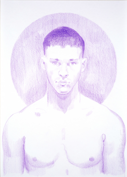 Nr.460_A4 | 2025 | Frank Lorenz | Original  ca. 20x29 | gerahmt 50x40cm mit weissem oder schwarzem Holzrahmen und weissem Passepartout Buntstift | Mischtechnik auf Papier