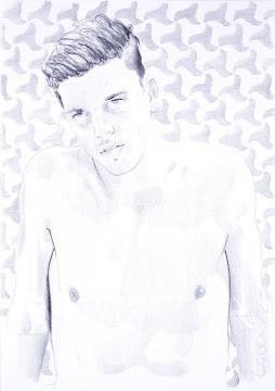 Nr.463_A4 | 2025 | Frank Lorenz | Original ca. 20x29 | gerahmt 50x40cm mit weissem oder schwarzem Holzrahmen und weissem Passepartout Bleistift | Mischtechnik auf Papier