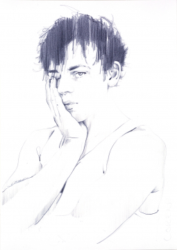 Nr.478_A4 | 2025 | Frank Lorenz | Original ca. 20x29 | gerahmt 50x40cm mit weissem oder schwarzem Holzrahmen und weissem Passepartout Bleistift | Mischtechnik auf Papier