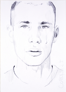 Nr.486_A5 | 2024 | Frank Lorenz | Original ca. 15x20 | gerahmt 24x30cm  mit weissem oder schwarzem Holzrahmen und weissem Passepartout Bleistift | Mischtechnik  auf Papier