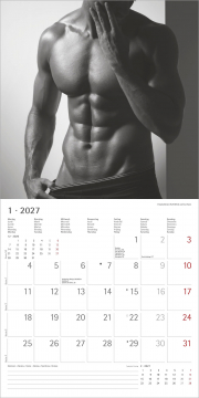 Preview: Masculine 2026 | Ralf Wehrle und Uwe Frank | 30 x 30 cm | aufgeklappt 30 x 60 cm Fotografen: Ralf Wehrle und Uwe Frank Black & White Fotodesign Alpha Edition