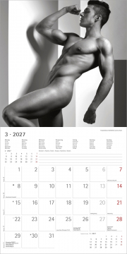 Preview: Masculine 2026 | Ralf Wehrle und Uwe Frank | 30 x 30 cm | aufgeklappt 30 x 60 cm Fotografen: Ralf Wehrle und Uwe Frank Black & White Fotodesign Alpha Edition