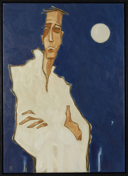 They who dare | Nathan Richardson | Öl auf Leinwand 70x50cm mit schwarzem Schattenfugenrahmen aus Holz