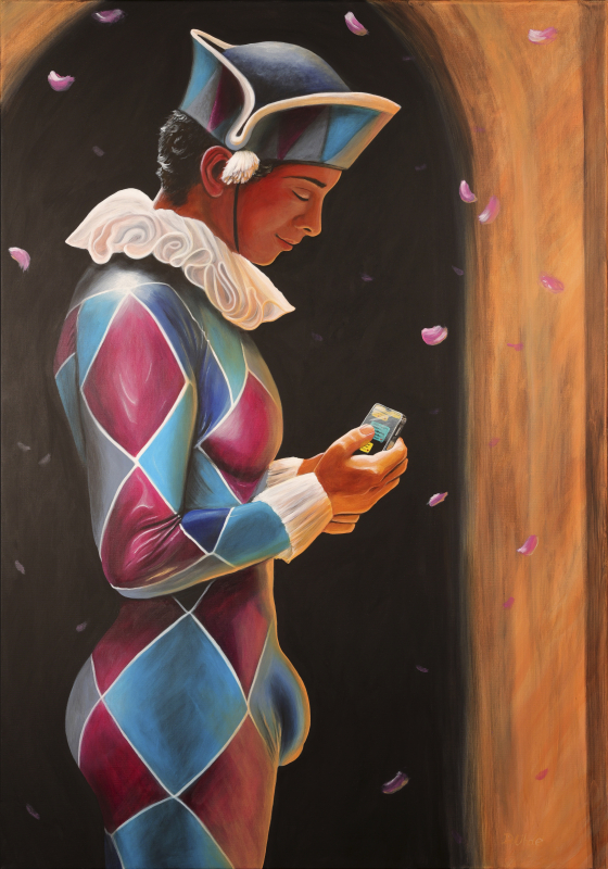 "Harlekin" 100x70cm | Dirk Uhde Acryl auf Leinwand