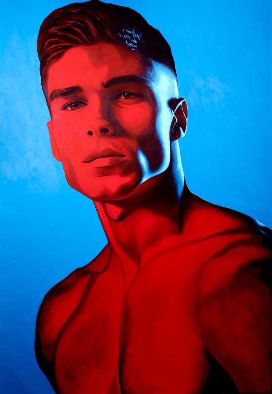 "Mr. Red" 170x120cm | Dirk Uhde Acryl auf Leinwand