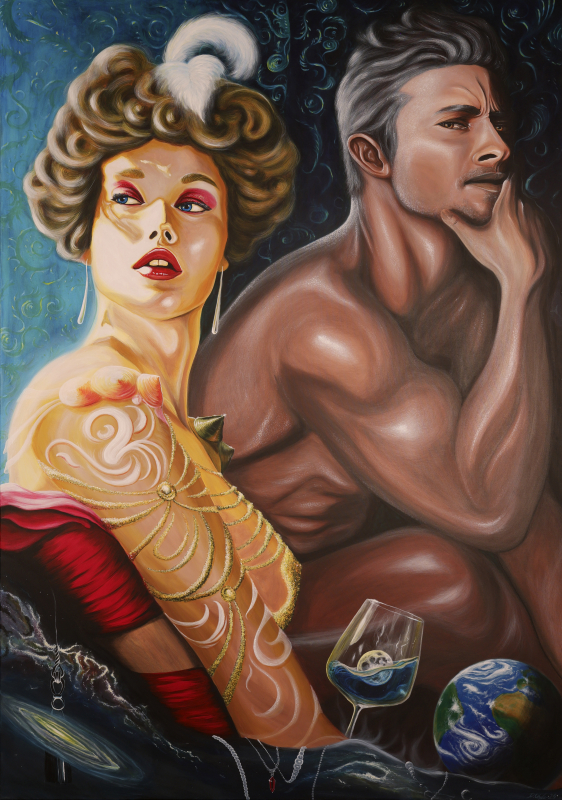 "Tag und Nacht" 170x120cm | Dirk Uhde Acryl auf Leinwand
