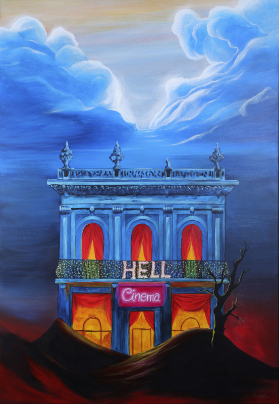 "Hell Cinema" 100x70cm | Dirk Uhde Acryl auf Leinwand