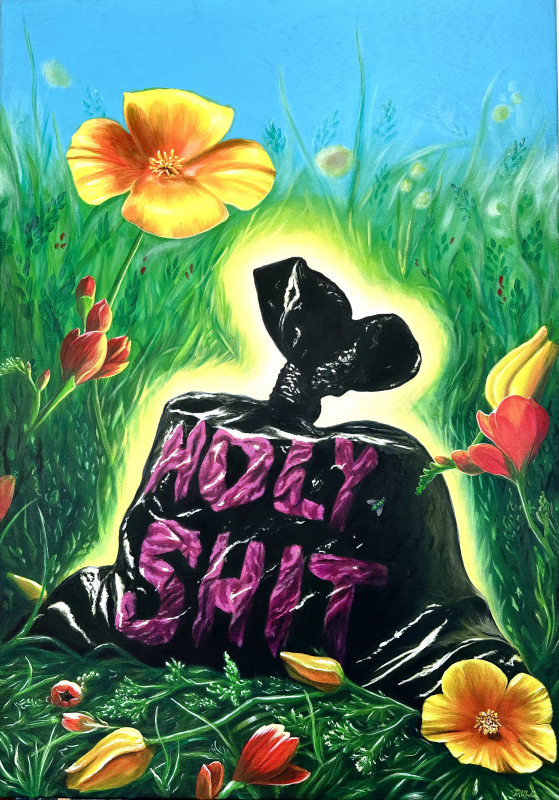 "Holy Shit" 100x70cm | Dirk Uhde Acryl auf Leinwand