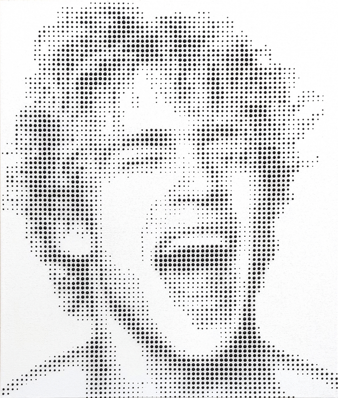 "Ohne Titel" Face No1 | 2026 | Jarrad Arthur Mischtechnik auf Leinwand 60x50cm