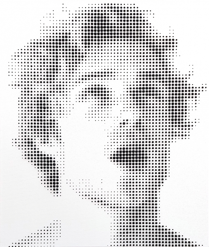 "Ohne Titel" Face No2 | 2026 | Jarrad Arthur Mischtechnik auf Leinwand 60x50cm