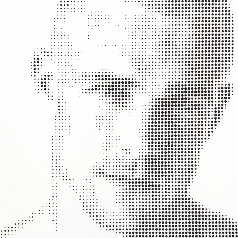 "Ohne Titel" Face No3 | 2026 | Jarrad Arthur Mischtechnik auf Leinwand 60x60cm