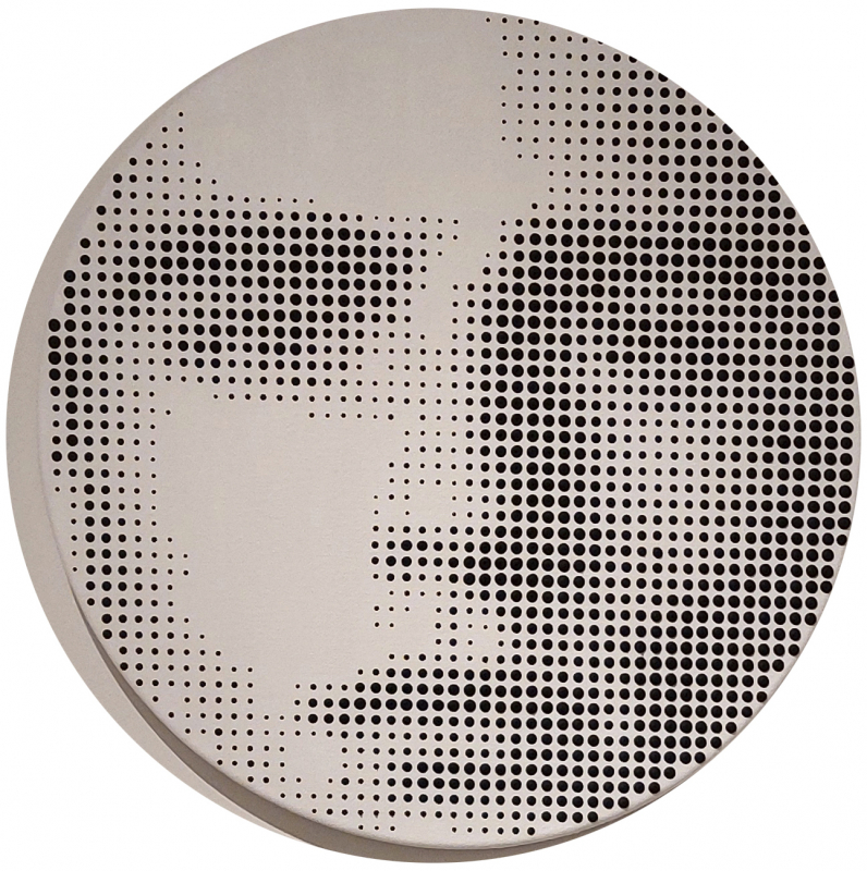 "Ohne Titel" Rund 1 | 2024 | Jarrad Arthur Mischtechnik auf Leinwand  Ø 50cm