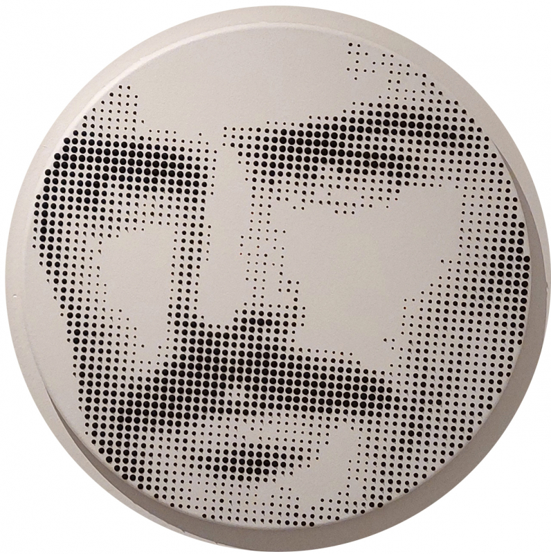 "Ohne Titel" Rund 2 | 2024 | Jarrad Arthur Mischtechnik auf Leinwand  Ø 50cm