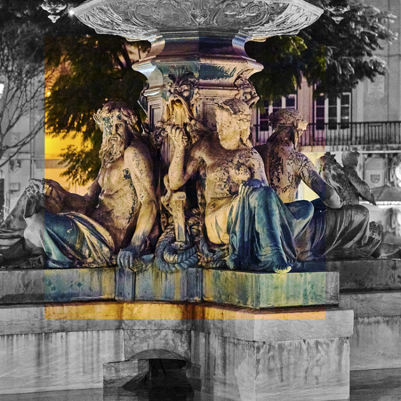 ONE DAY | LISSABON No26 | Ralf Wehrle und Uwe Frank Fine - Art - Print  16,5 cm x 16,5 cm | gerahmt 30 x 30 cm  Auflage 15 | signiert