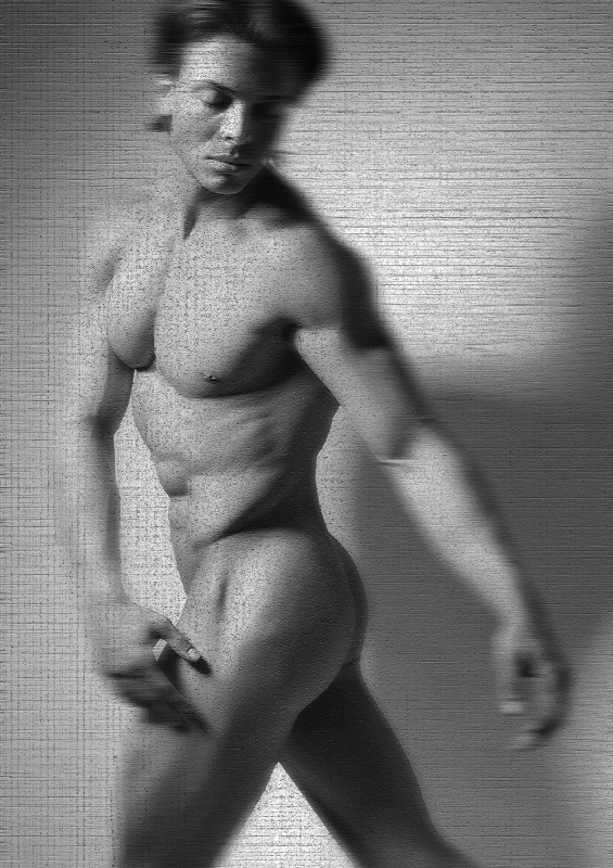 "Männer wie in Stein gemeißelt" No10 | 30x45cm | Ralf Wehrle und Uwe Frank Fotografie auf Alu-Butlerfinish mit schwarzem Schattenfugenrahmen.  Auflage 12 | 2022