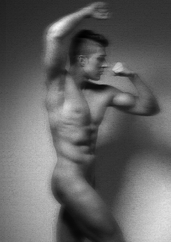 "Männer wie in Stein gemeißelt" No11 | 30x45cm | Ralf Wehrle und Uwe Frank Fotografie auf Alu-Butlerfinish mit schwarzem Schattenfugenrahmen.  Auflage 12 | 2022