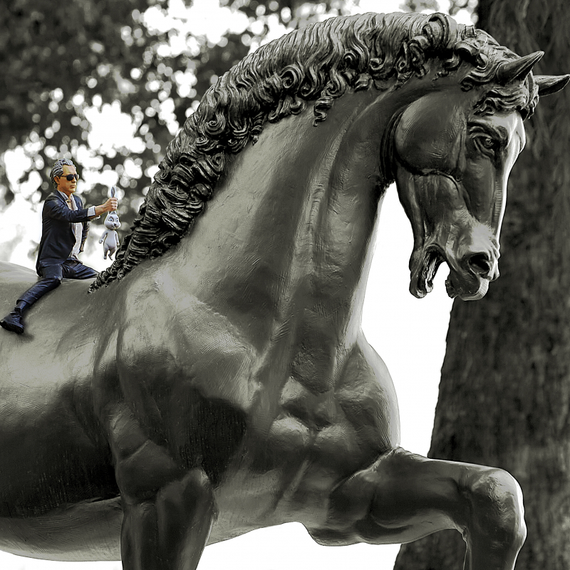 ONE DAY | MAILAND No43 | Ralf Wehrle und Uwe Frank Fine - Art - Print  16,5 cm x 16,5 cm | gerahmt 30 x 30 cm  Auflage 15 | signiert