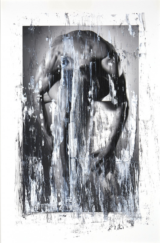 overpainted 2024  No2 | Ralf Wehrle und Uwe Frank Fotografie mit Mischtechnik, Unikat signiert, ca. 40x60 cm