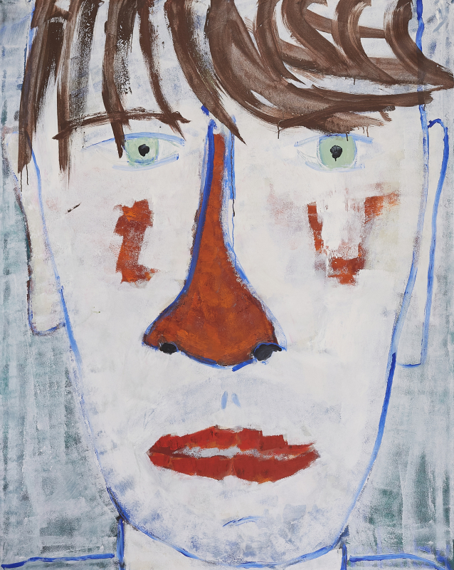 "Face" 2025 | Rolant de Beer 150x120cm Acryl auf Leinwand