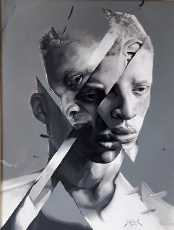 "Shaun Ross"  | ca.80x60cm | Sven Ballenthin Öl auf Aludibond