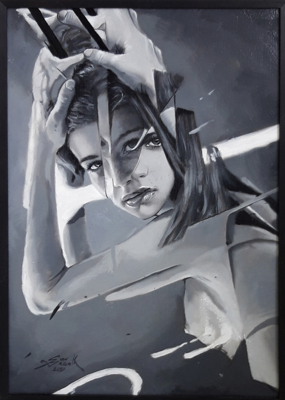 "Johanna Cabrita"  | ca.30x40cm | Sven Ballenthin Öl auf Holz