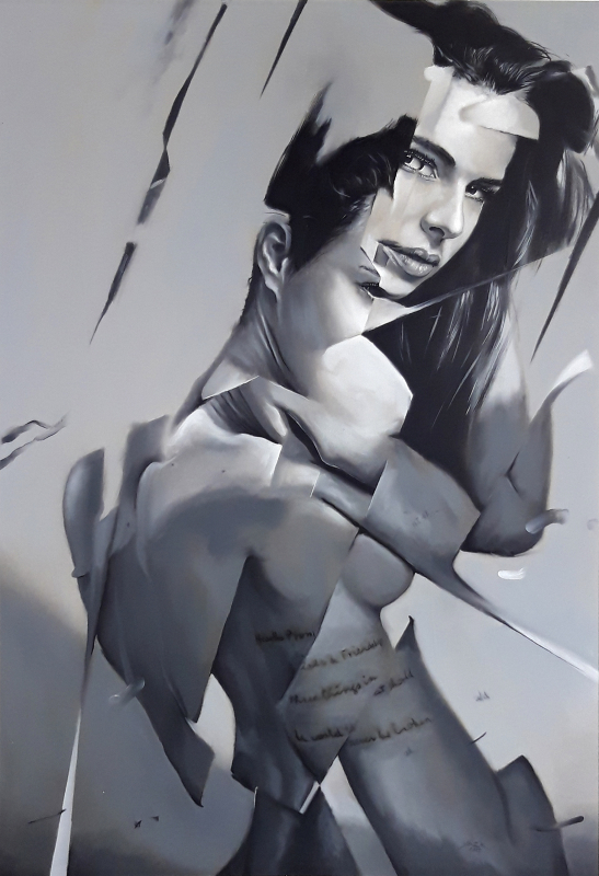 "Karla Pires"  | ca.88x130cm | Sven Ballenthin Öl auf Aludibond