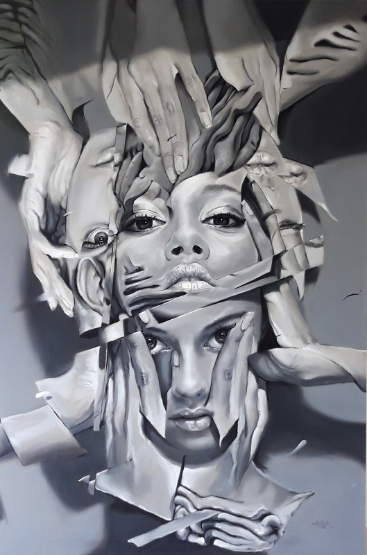 "Marina Nery"  | ca.88x130cm | Sven Ballenthin Öl auf Aludibond