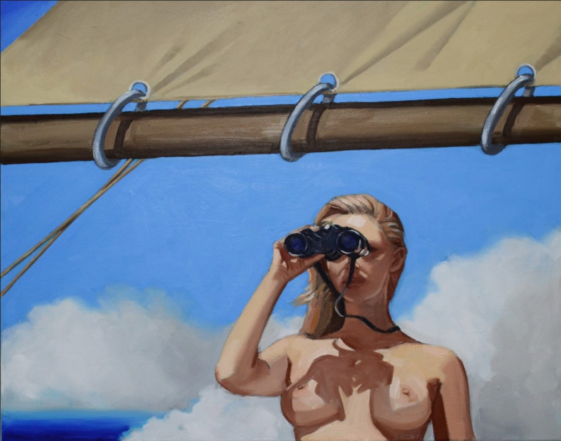 "Under full sail" 80x100cm | Alex Biegler | Öl auf Leinwand