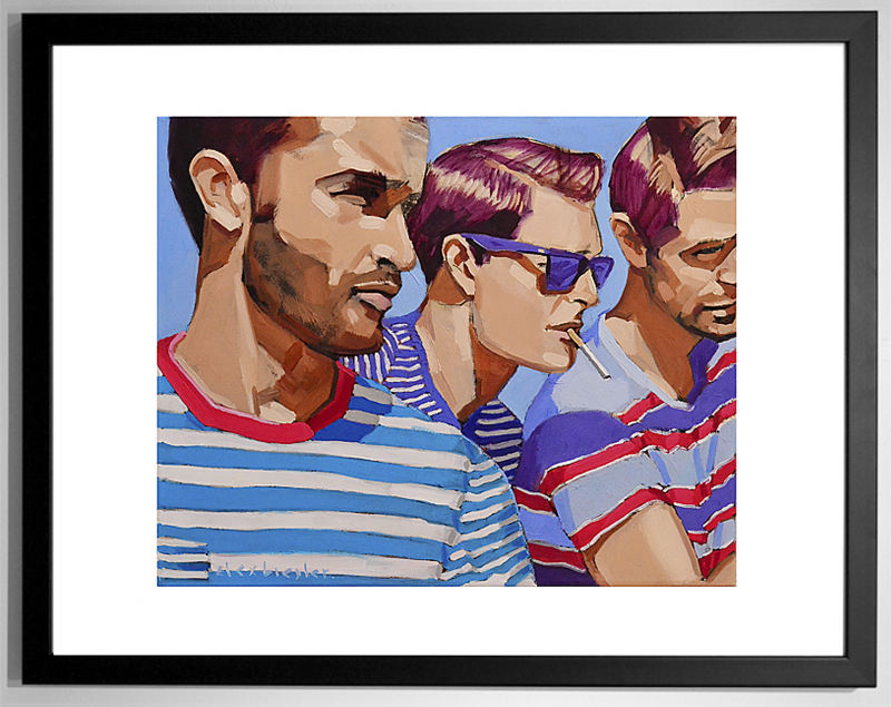 "Ciao Ragazzi" |  Alex Biegler | Fine-Art-Print  gerahmt 24x30 cm Auflage 15