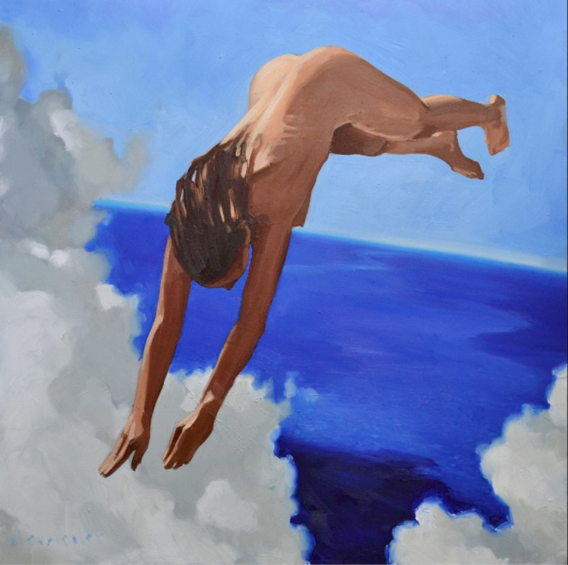 "Escape 1" 100x100cm | Alex Biegler | Öl auf Leinwand