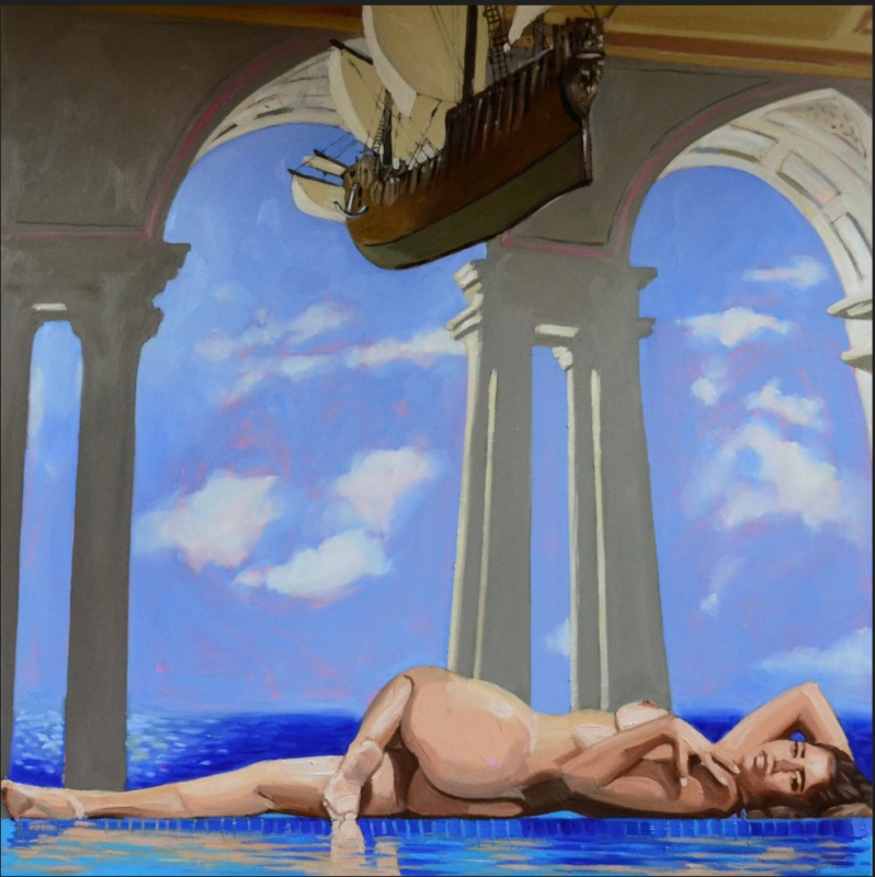 "The lost Treasure" 150x150cm | Alex Biegler | Öl auf Leinwand