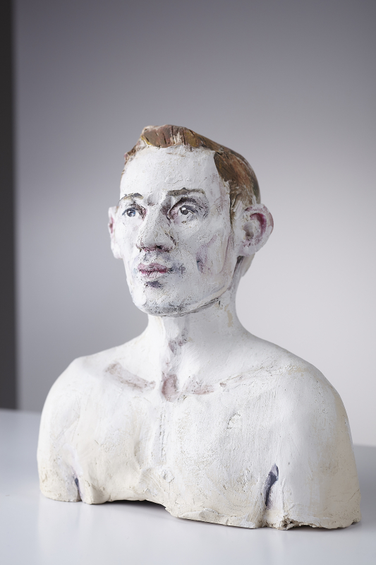 bemalte Skulptur / Plastik aus Ton | Frank Lorenz