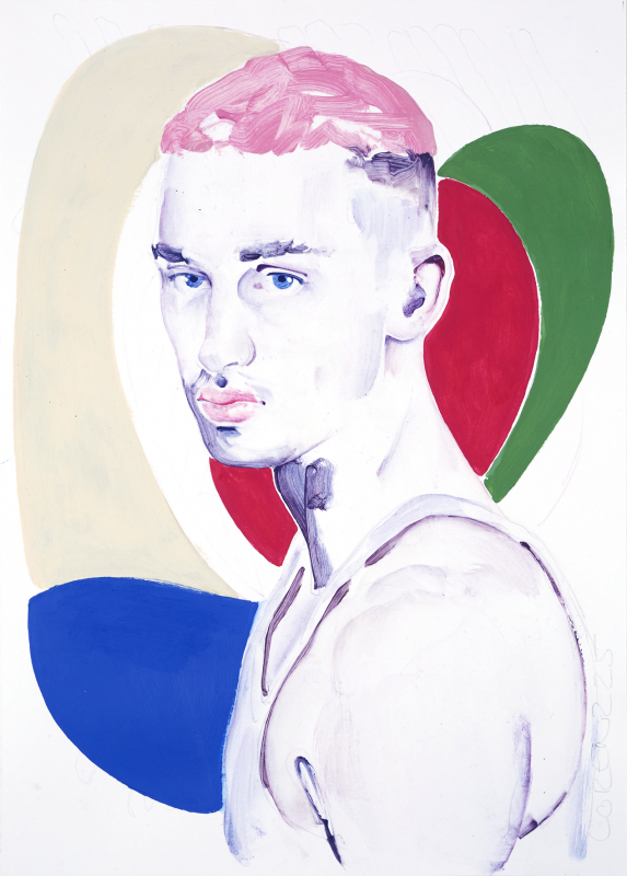 Nr.457_A4 | 2025 | Frank Lorenz | Original ca. 20x29 | gerahmt 50x40cm mit weissem oder schwarzem Holzrahmen und weissem Passepartout Acryl | Mischtechnik auf Papier