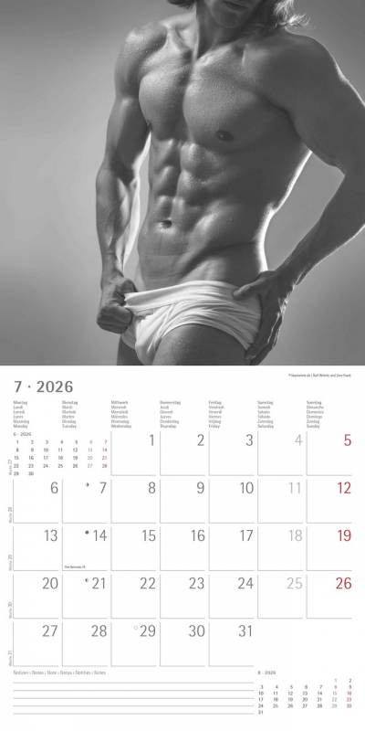 Masculine 2026 | Ralf Wehrle und Uwe Frank | 30 x 30 cm | aufgeklappt 30 x 60 cm Fotografen: Ralf Wehrle und Uwe Frank Black & White Fotodesign Alpha Edition